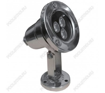 Прожектор для фонтана AquaViva LED (3led 3W 12V AC/DC) Белый теплый